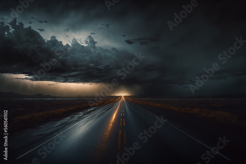 Road Ahead Overcoming Challenges, New Beginnings, Storms, Obstacles, New future, New Destination, Changes, Success, Home, generative ai