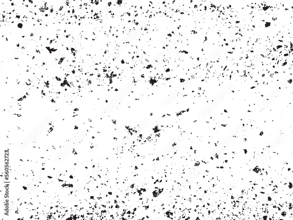 Distress vector grunge texture with large and small coarse grains. Texture for overlay, stencil in grunge style. Design element