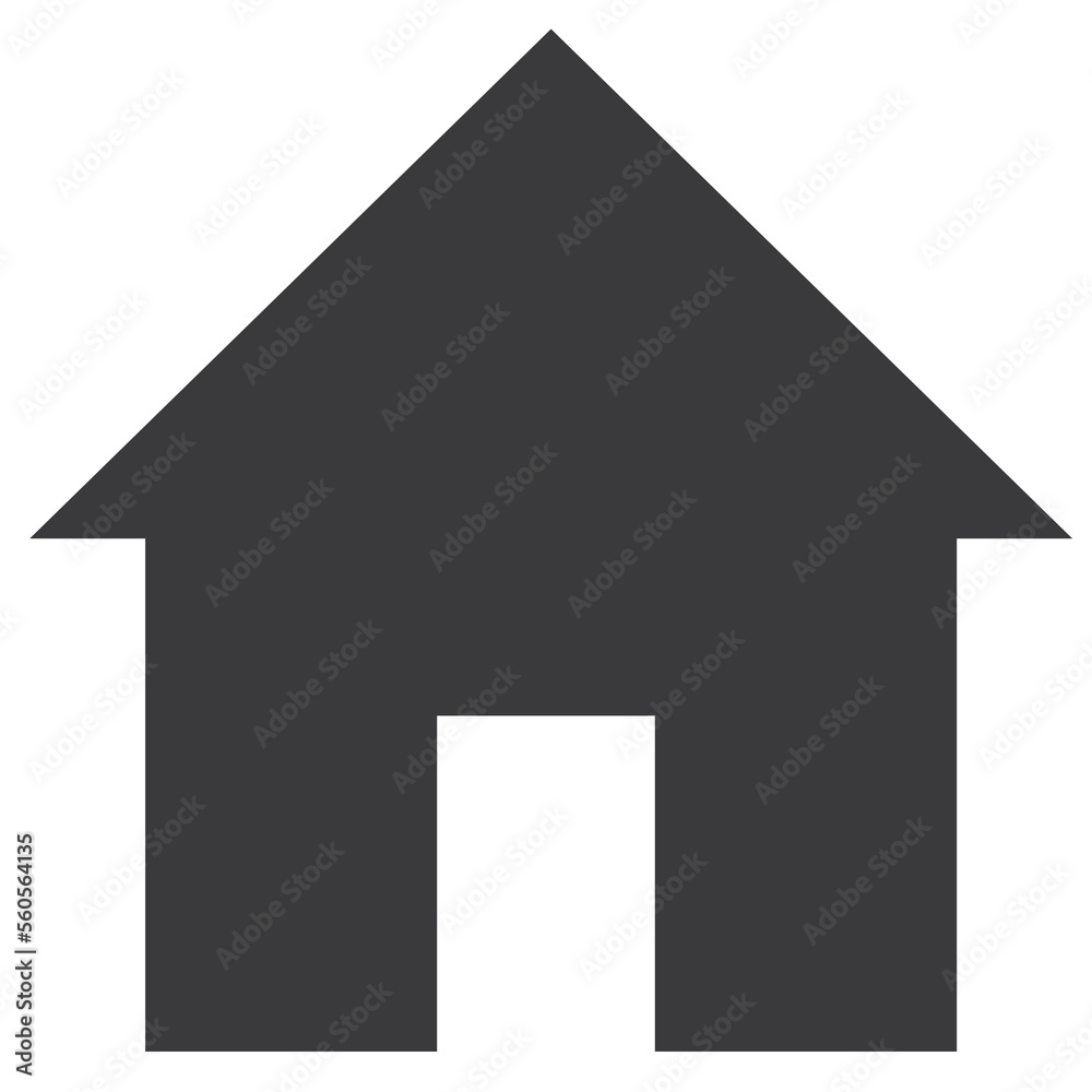 House icon with door in the middle House icon with door in the middle