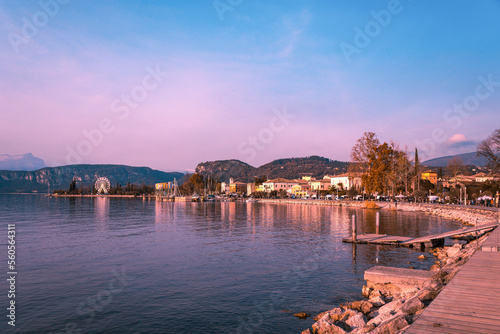 Tramonto sul lago di garda Lazise