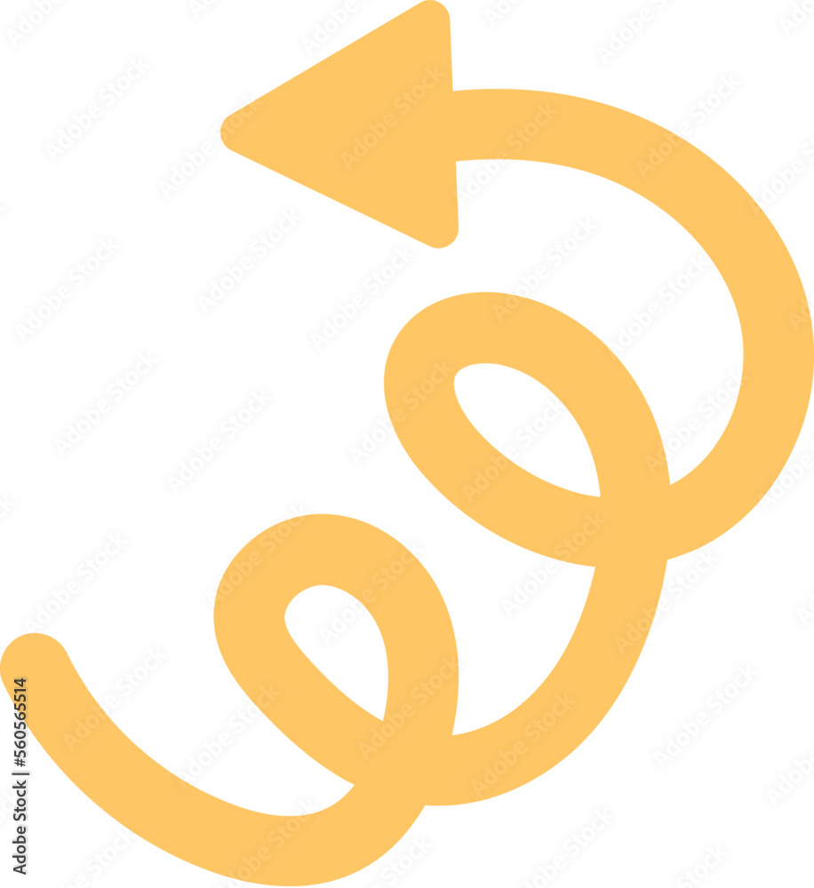 Swirled arrow doodle Swirled arrow doodle