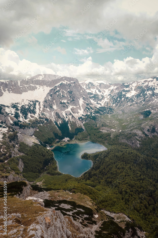 Trnovacko Lake and Albanian Alps taken in June 2022