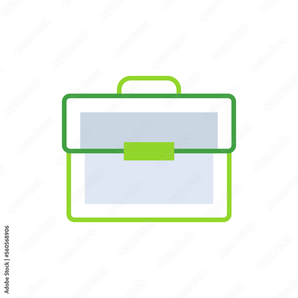 Work business icon with green duotone style. Corporate, currency, database, development, discover, document, e commerce. Vector illustration Work business icon with green duotone style. Corporate, currency, database, development, discover, document, e commerce. Vector illustration