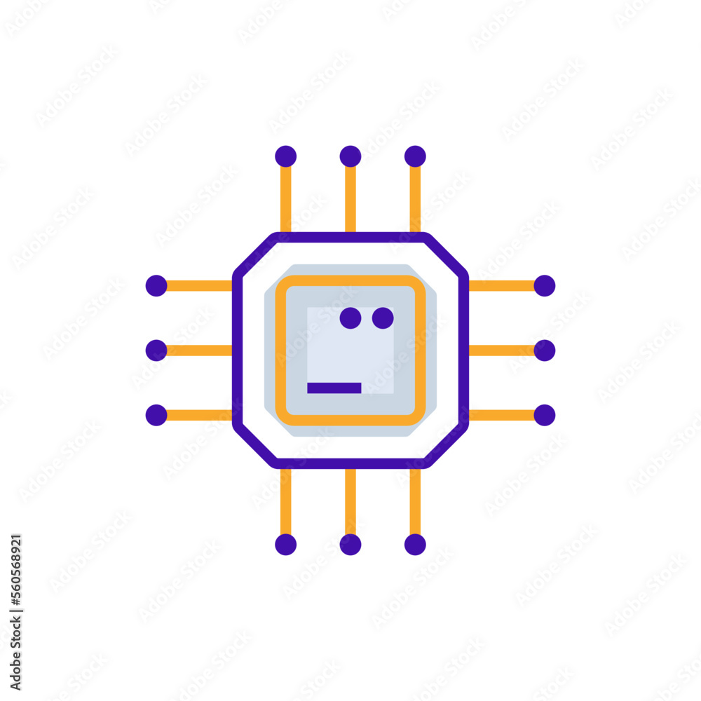 Technology business icon with purple and orange duotone style. Corporate, currency, database, development, discover, document, e commerce. Vector illustration Technology business icon with purple and orange duotone style. Corporate, currency, database, development, discover, document, e commerce. Vector illustration
