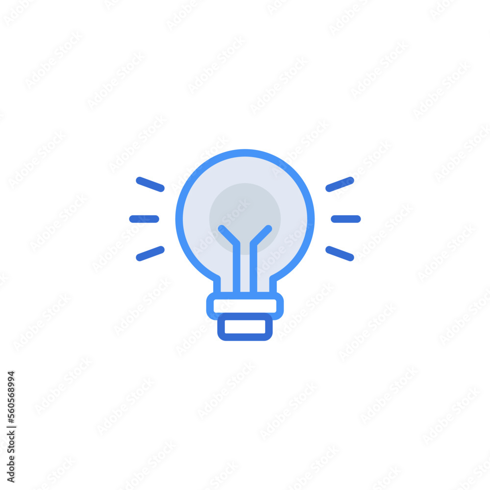 Idea business icon with blue duotone style. Corporate, currency, database, development, discover, document, e commerce. Vector illustration Idea business icon with blue duotone style. Corporate, currency, database, development, discover, document, e commerce. Vector illustration