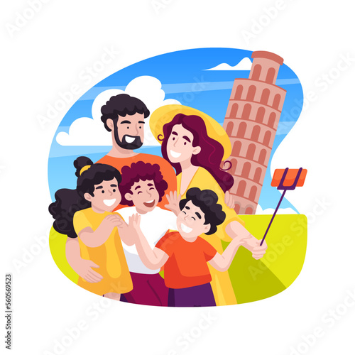 Field trips to local attractions isolated cartoon vector illustration.
