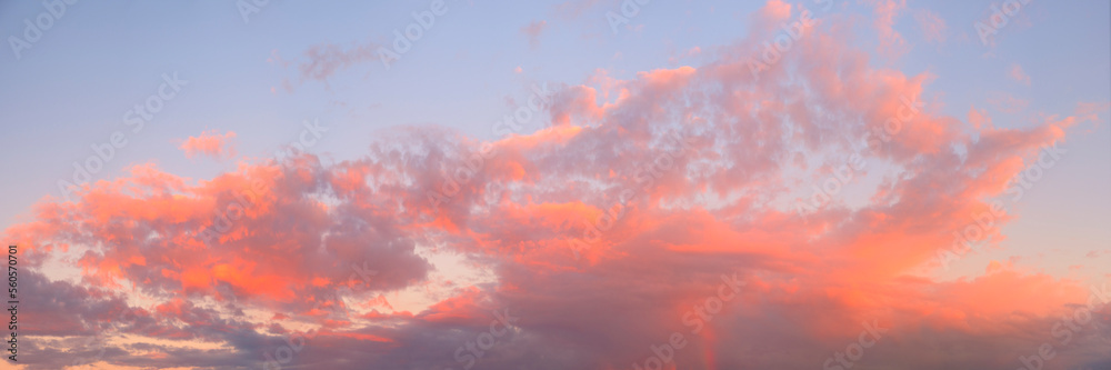 Beautiful sky sunset background for blank, page or template