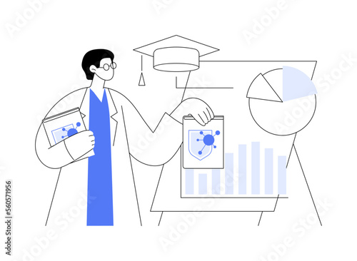 Immunization education abstract concept vector illustration.