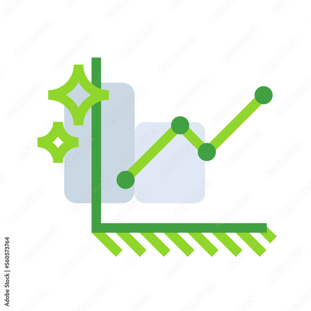 Growth graph business icon collection with green outline style. symbol, set, web, line, technology, internet, design. Vector Illustration Growth graph business icon collection with green outline style. symbol, set, web, line, technology, internet, design. Vector Illustration