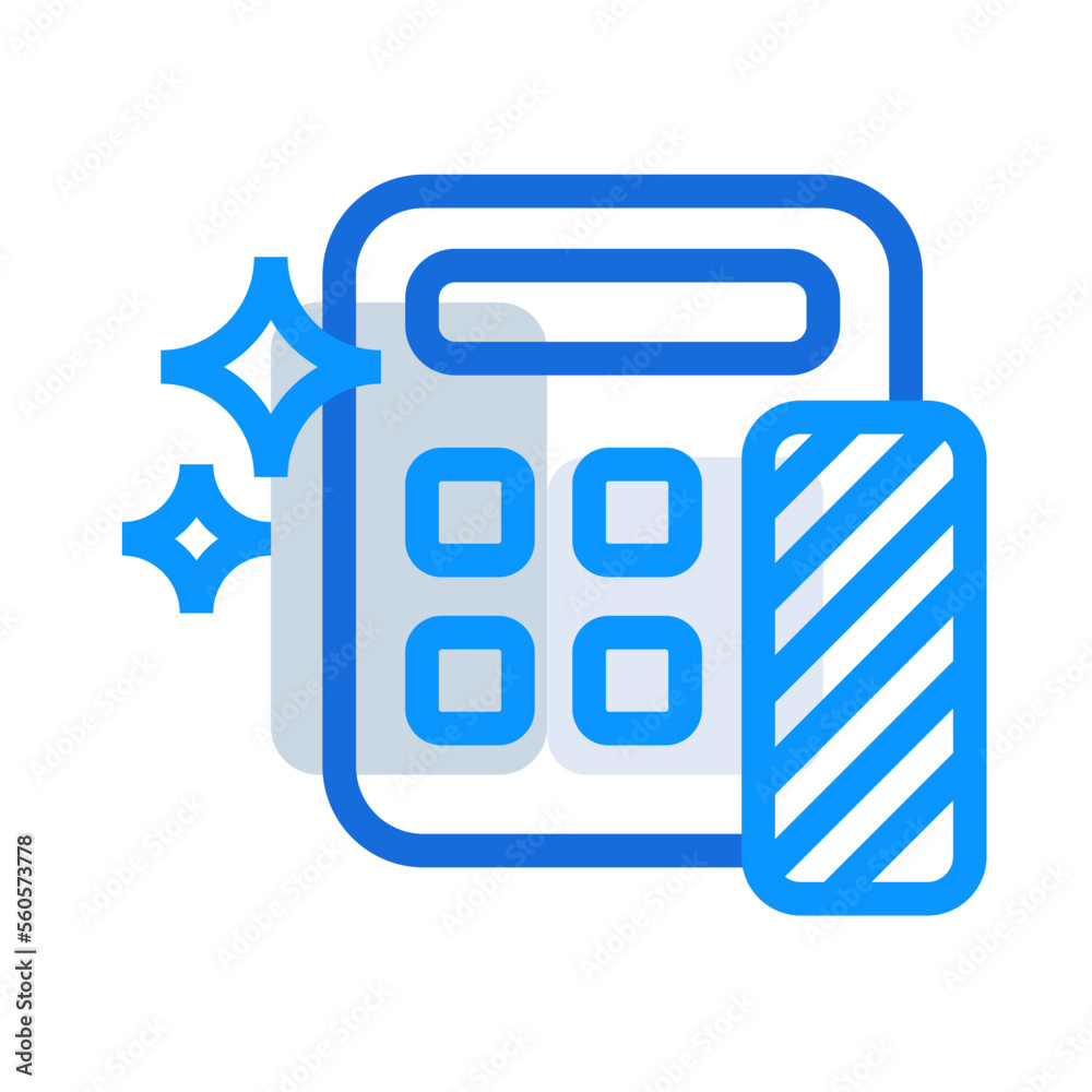 Calculator business icon collection with black outline style. symbol, set, web, line, technology, internet, design. Vector Illustration Calculator business icon collection with black outline style. symbol, set, web, line, technology, internet, design. Vector Illustration