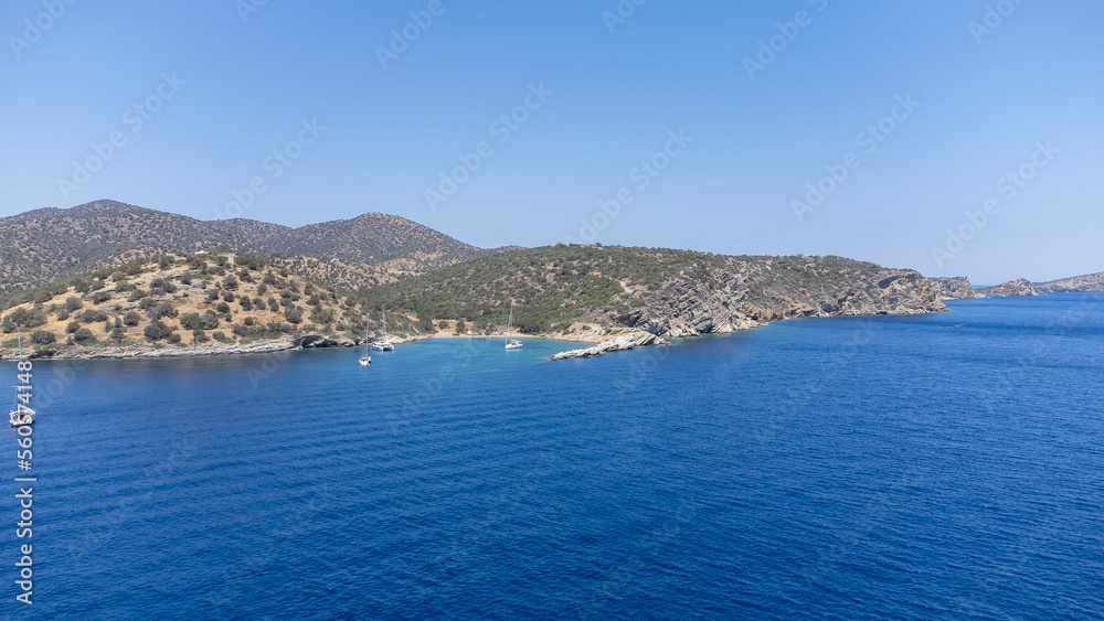 Küste Griechenland Luftaufnahme