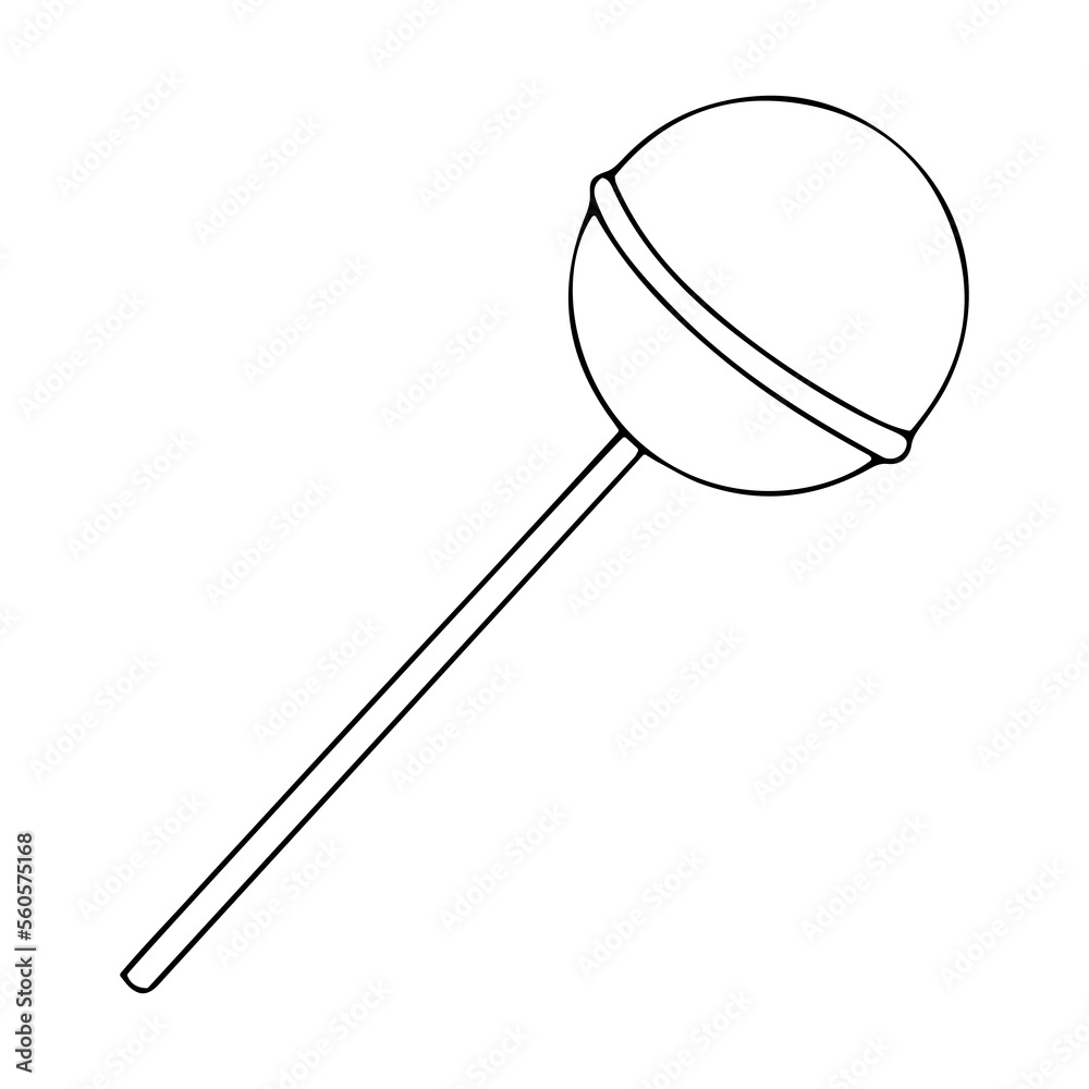 Vector lollipop doodle style, lollipop icon Vector lollipop doodle style, lollipop icon