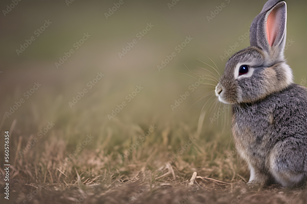 Fototapeta premium うさぎ with generative ai