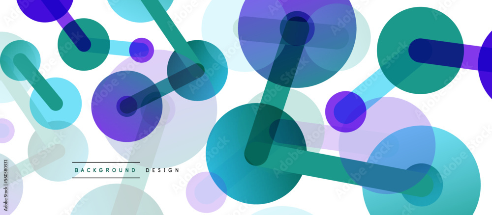 Line points connections geometric abstract background. Circles connected by lines. Trendy techno business template for wallpaper, banner, background or landing Line points connections geometric abstract background. Circles connected by lines. Trendy techno business template for wallpaper, banner, background or landing