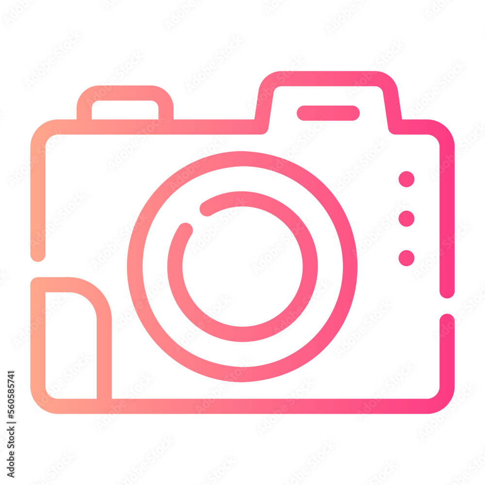 camera gradient icon camera gradient icon