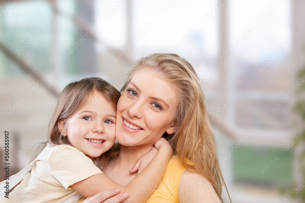 Family concept, young mother with happy child Family concept, young mother with happy child