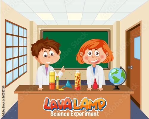 Lava lamp science experiment