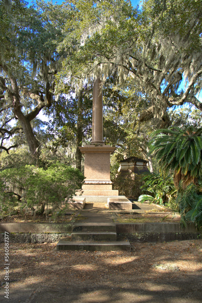 Bonaventure Cemetery is a rural cemetery located on a scenic bluff of the Wilmington River