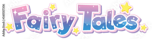 Fairy tales text for banner design