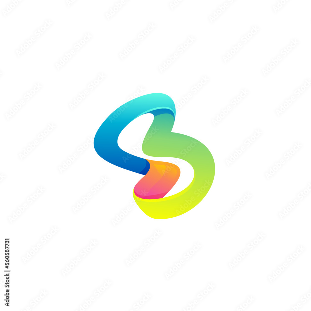 B logo and 3d colorful icon template, Letter B logos B logo and 3d colorful icon template, Letter B logos
