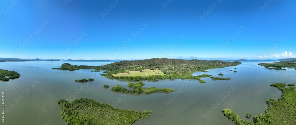 Golfo de Nicoya, Isla Venado, mangrove and other tropical islands in the Pacific of Costa Rica