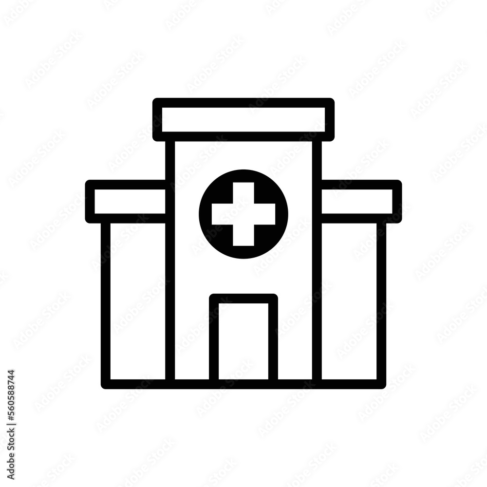 Hospital icon vector design template Hospital icon vector design template