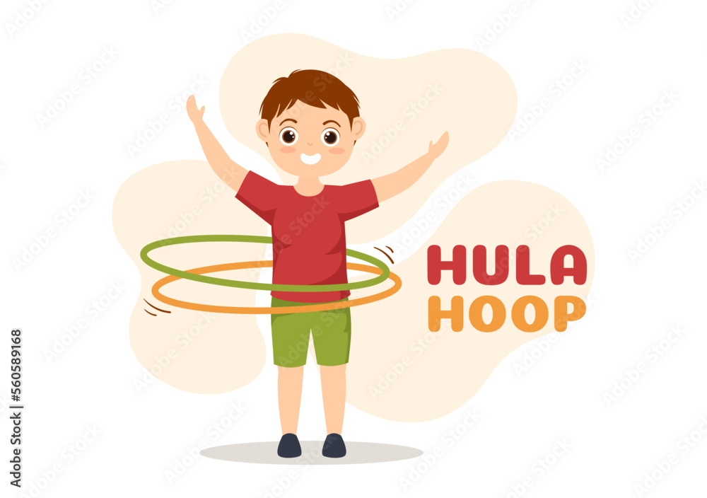 Hula Hoop Illustration with Kids Exercising Playing Hula Hoops and Fitness Training in Sports Activity Flat Cartoon Hand Drawn Templates Hula Hoop Illustration with Kids Exercising Playing Hula Hoops and Fitness Training in Sports Activity Flat Cartoon Hand Drawn Templates