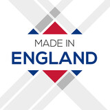 Made in England, vector illustration.
