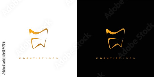 E letter tooth logo design is unique and attractive