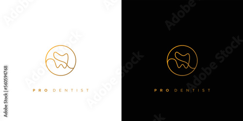 Modern and elegant  pro dentist logo design