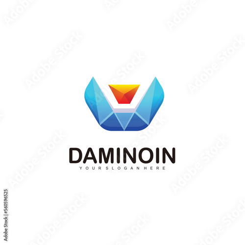 Free Download diamond with initial u logo template design - GFXLoad
