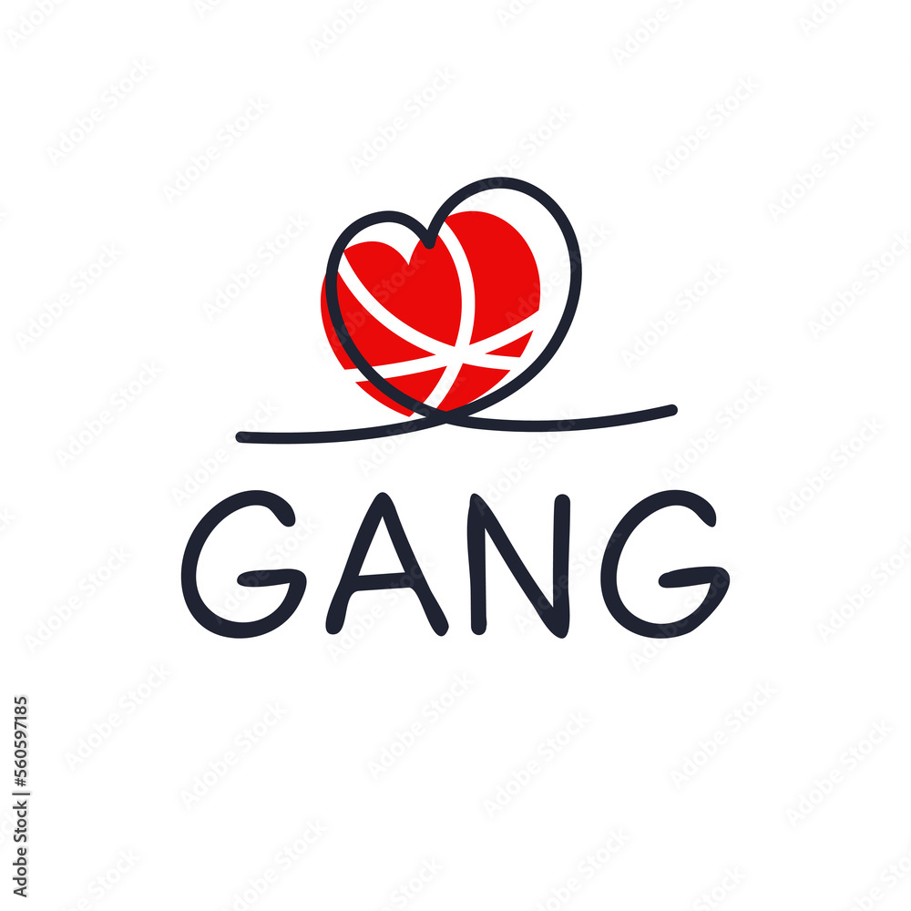 Creative (Gang) name, Vector illustration.