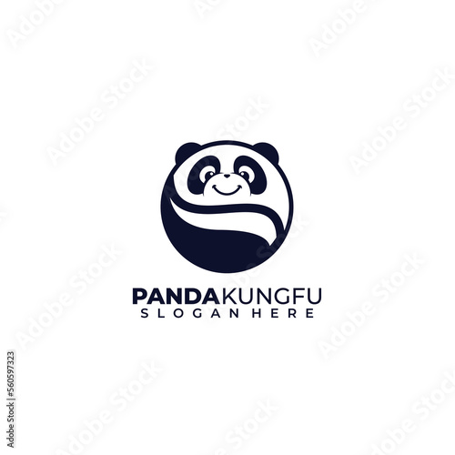 panda symbol logo design illustration