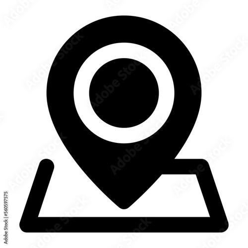 Map Pin glyph icon