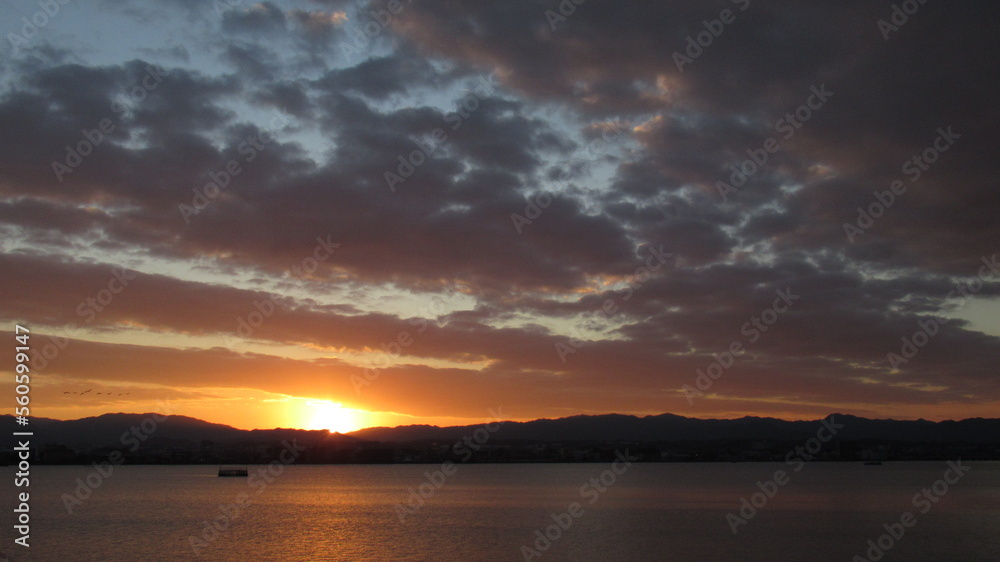 Sunrise at Lake Biwa