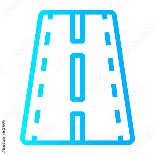 Road gradient icon