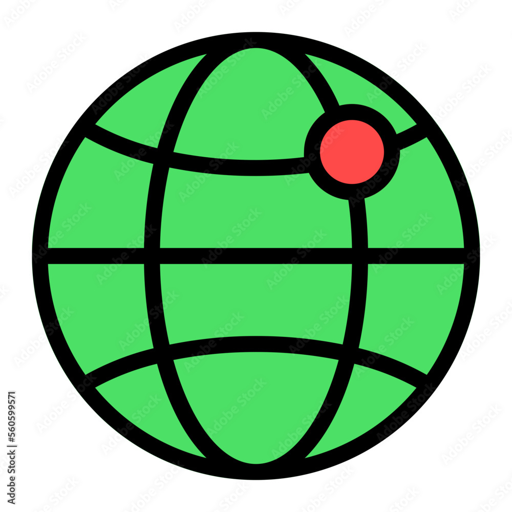 Internet filled flat icon Internet filled flat icon