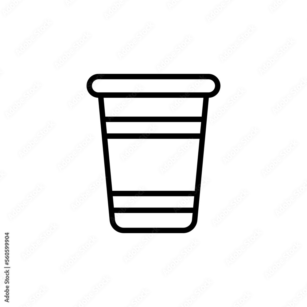 Disposable cup icon vector design templates Disposable cup icon vector design templates