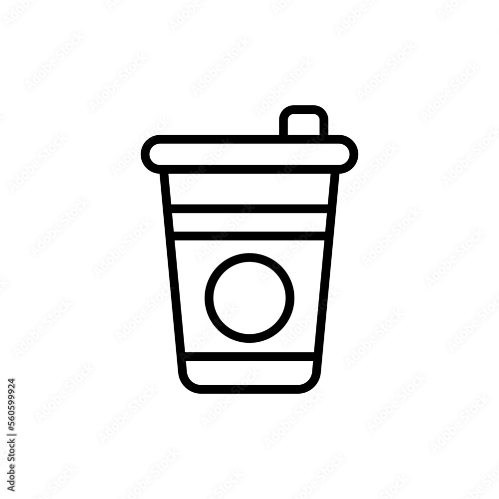 Disposable cup icon vector design templates Disposable cup icon vector design templates