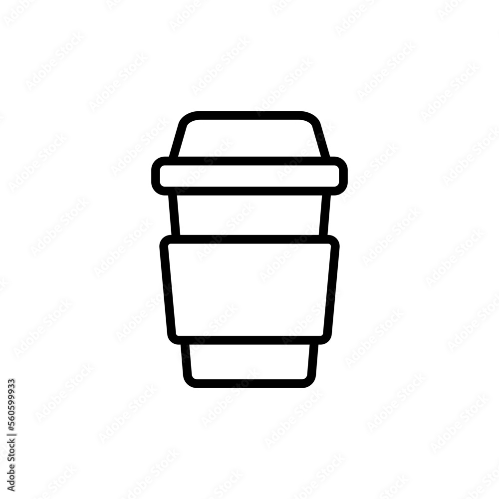 Disposable cup icon vector design templates Disposable cup icon vector design templates