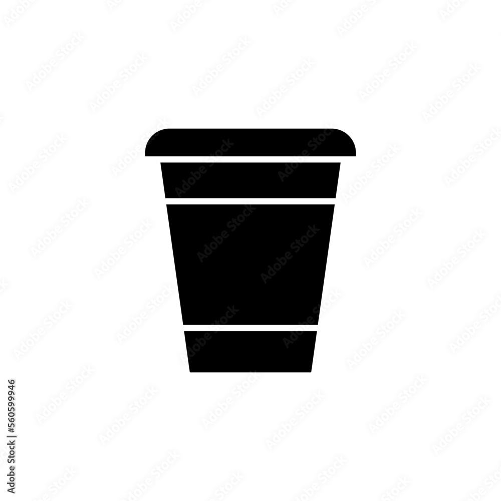 Disposable cup icon vector design templates Disposable cup icon vector design templates