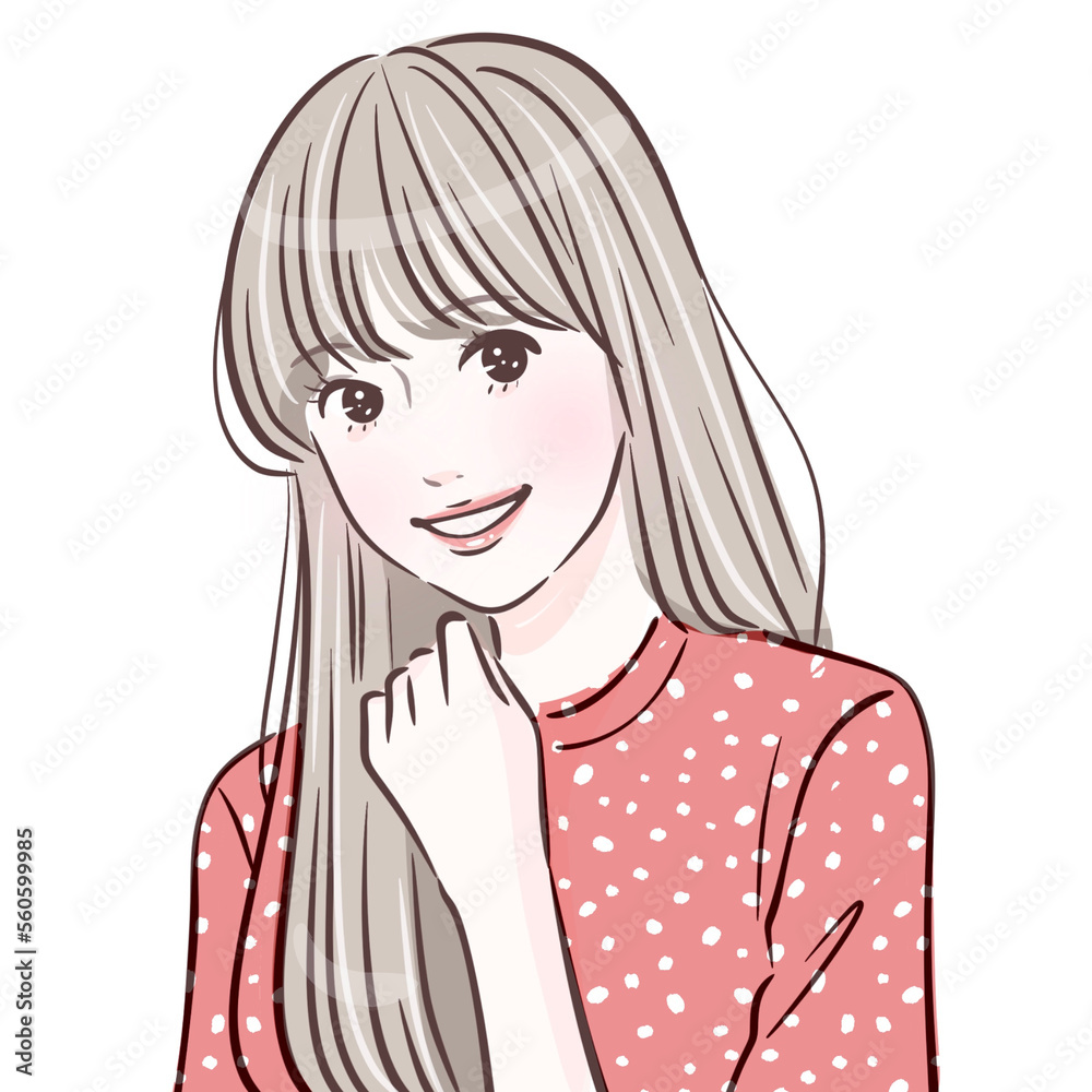 女性のイラスト素材 女性のイラスト素材