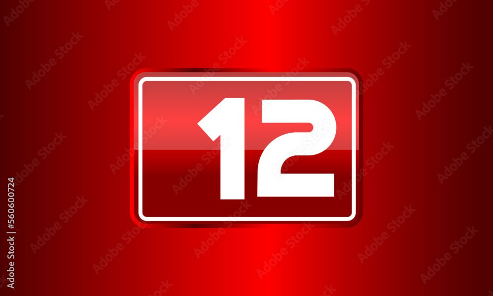 Number Red Elegant Tech Logo Number Red Elegant Tech Logo