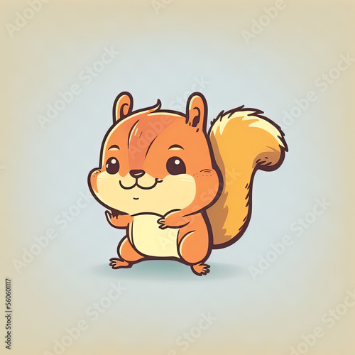 Cute Chibi Squirrel   Midjourney Generative AI