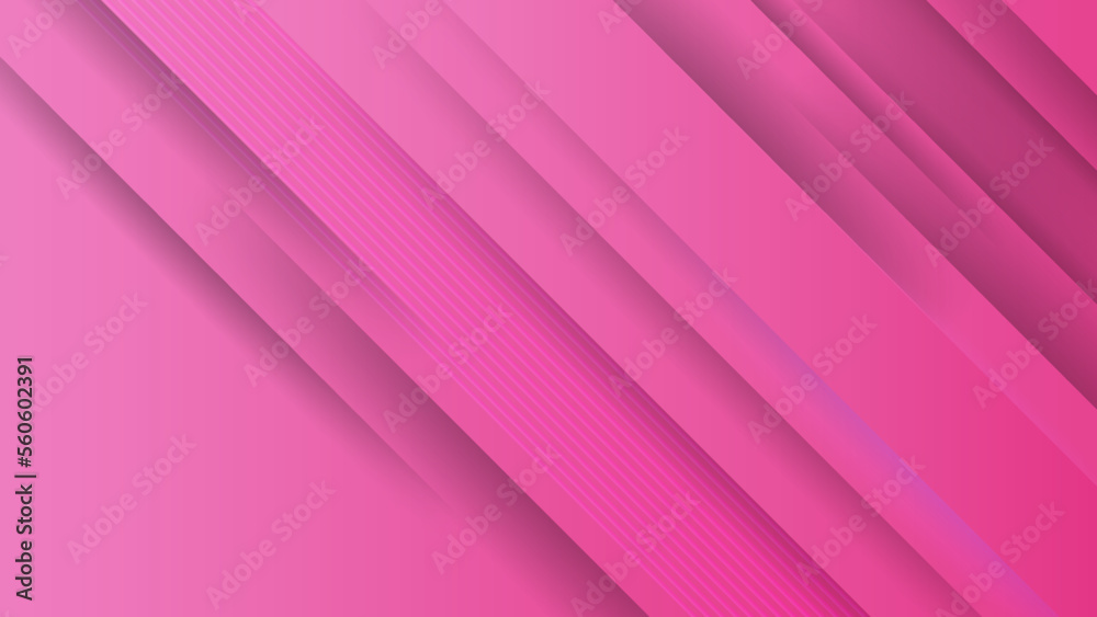 Obraz na plátně Abstract polygonal digital pink geometric shape subtle vector technology background