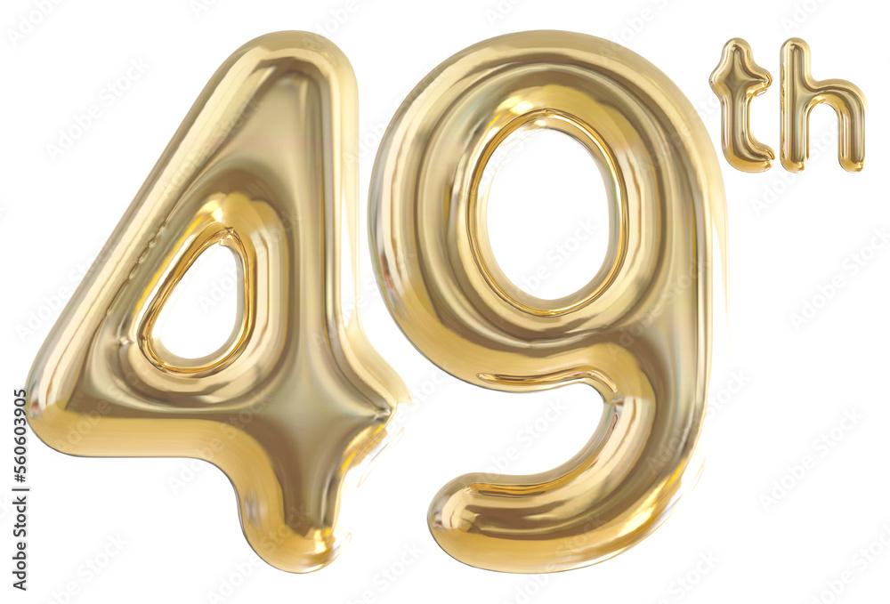 49th anniversary numbers gold celebrate with generative AI 49th anniversary numbers gold celebrate with generative AI