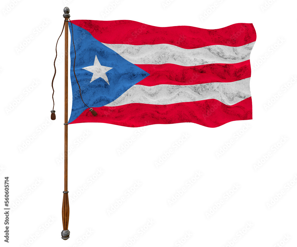 National flag of Puerto-Rico. Background with flag of Puerto-Rico. National flag of Puerto-Rico. Background with flag of Puerto-Rico.