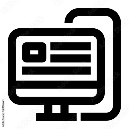 System Unit line icon