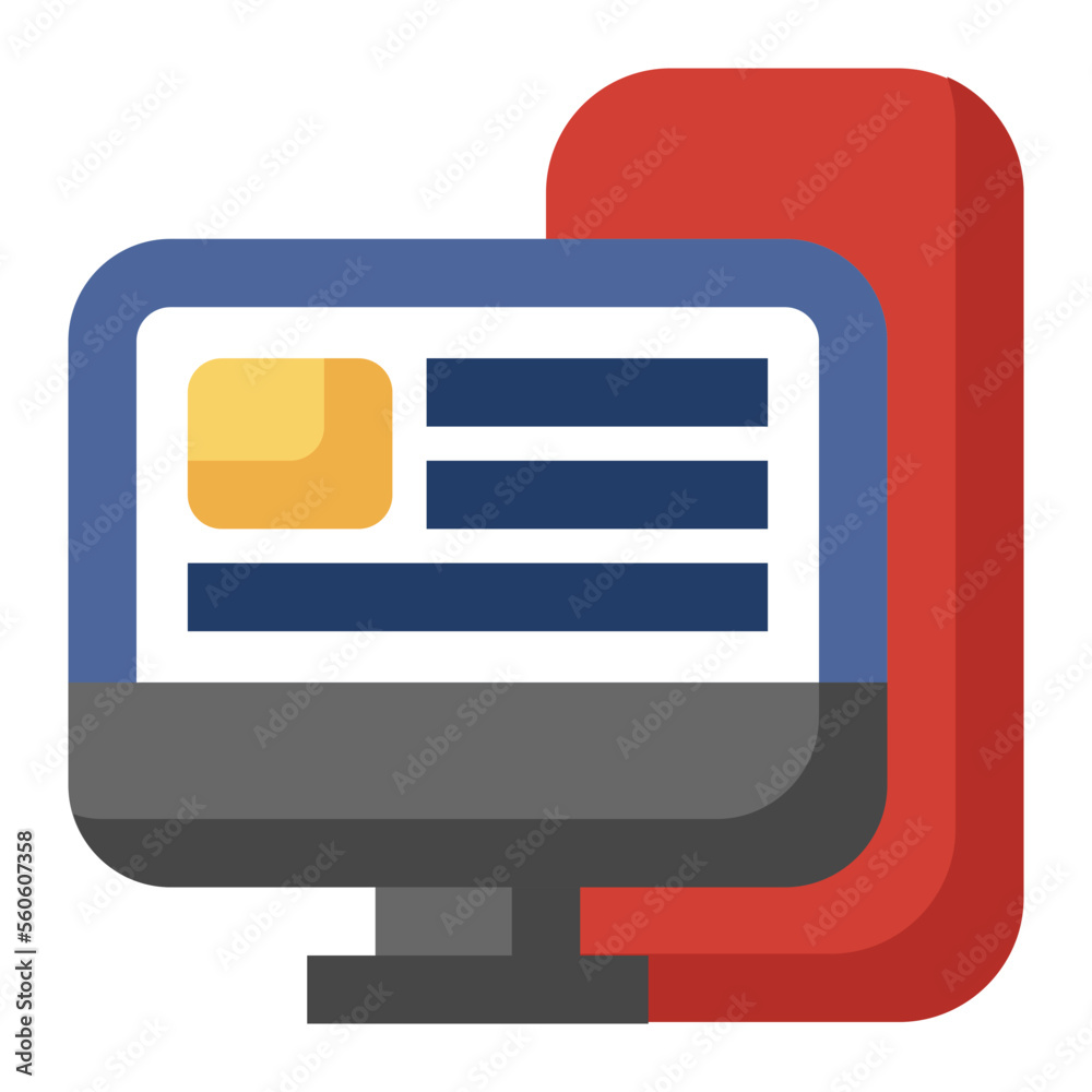 Fototapeta premium System Unit flat icon