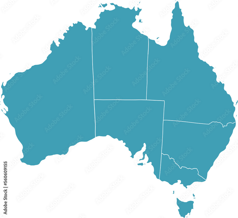 doodle freehand drawing of australia map. - obrazy, fototapety, plakaty 